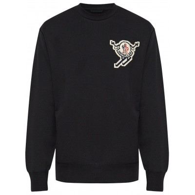 Moncler ski-patch Sweatshirt Black MCS29507