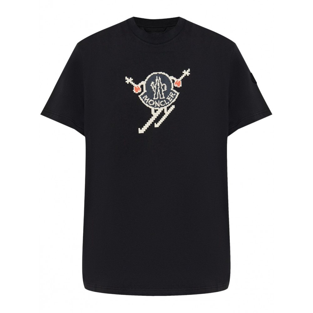 Moncler ski-logo T-shirt Black MCS29506