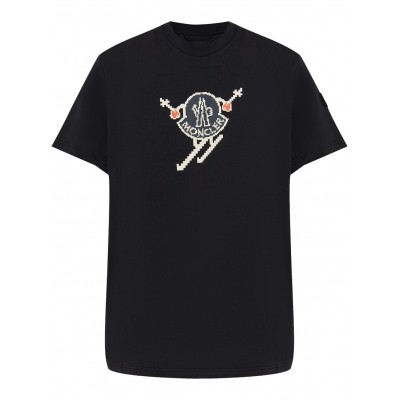 Moncler ski-logo T-shirt Black MCS29506