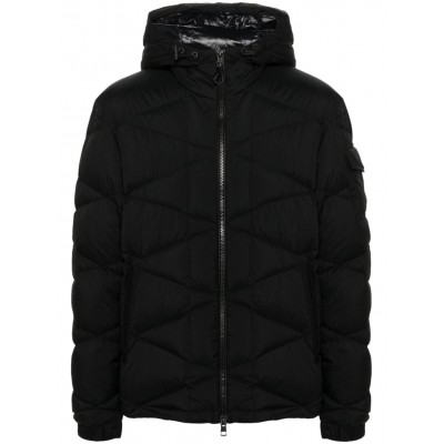 Moncler Quilted Hooded Puffer Jacket Black MCS29423