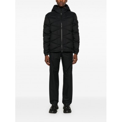 Moncler Quilted Hooded Puffer Jacket Black MCS29423