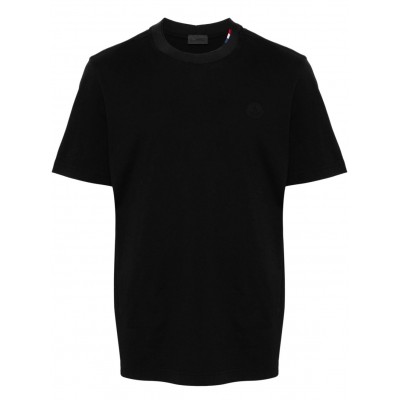 Moncler logo-patch Cotton T-shirt Black MCS28939