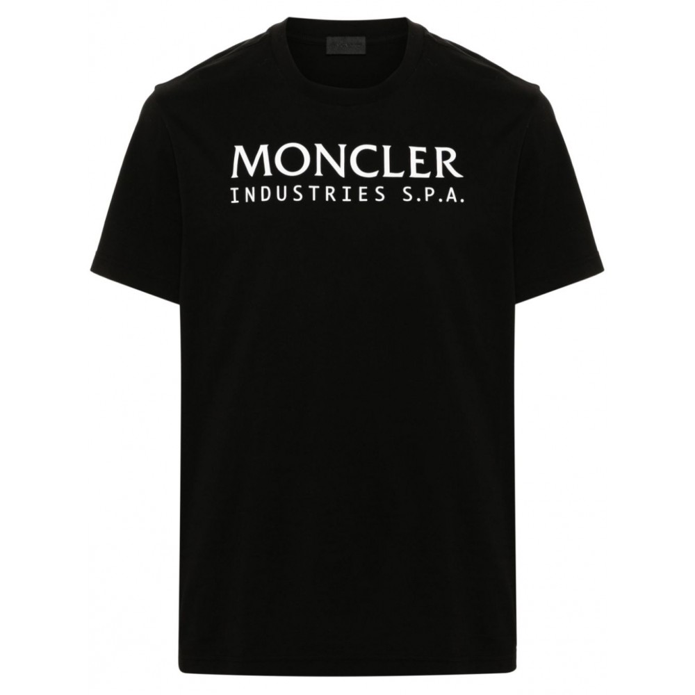 Moncler logo-print Cotton T-shirt Black MCS29081