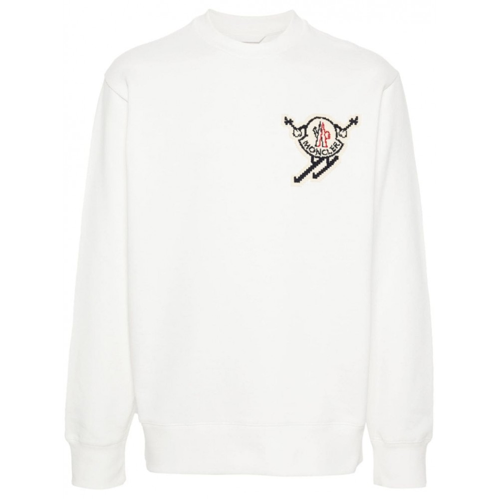 Moncler logo-applique Sweatshirt White UKMCS28838