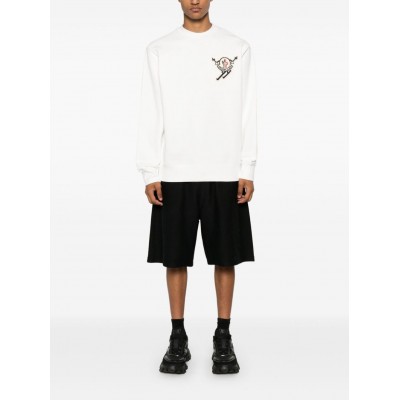 Moncler logo-applique Sweatshirt White UKMCS28838