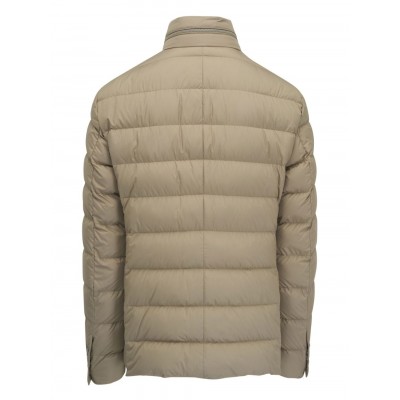 Moncler logo-patch Puffer Jacket Neutrals MCS29036