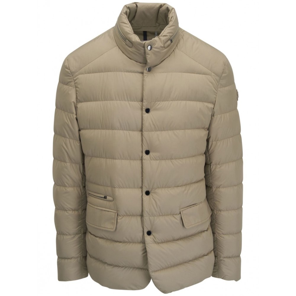 Moncler logo-patch Puffer Jacket Neutrals MCS29036