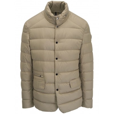 Moncler logo-patch Puffer Jacket Neutrals MCS29036