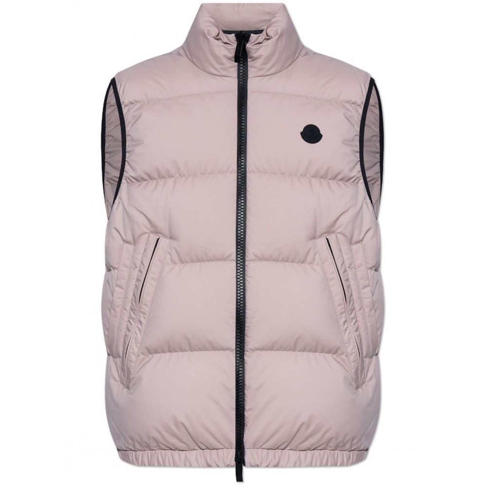 Moncler Fedare logo-patch Down Gilet Pink MCS28478