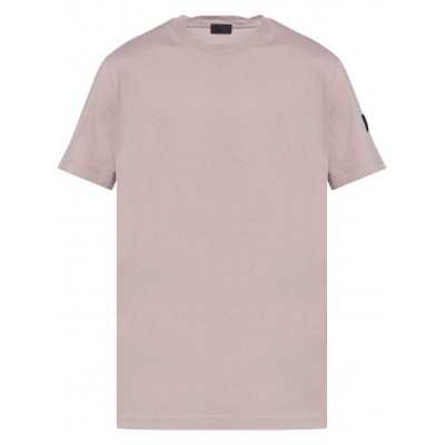 Moncler logo-patch Cotton t-shirt Pink MCS28947