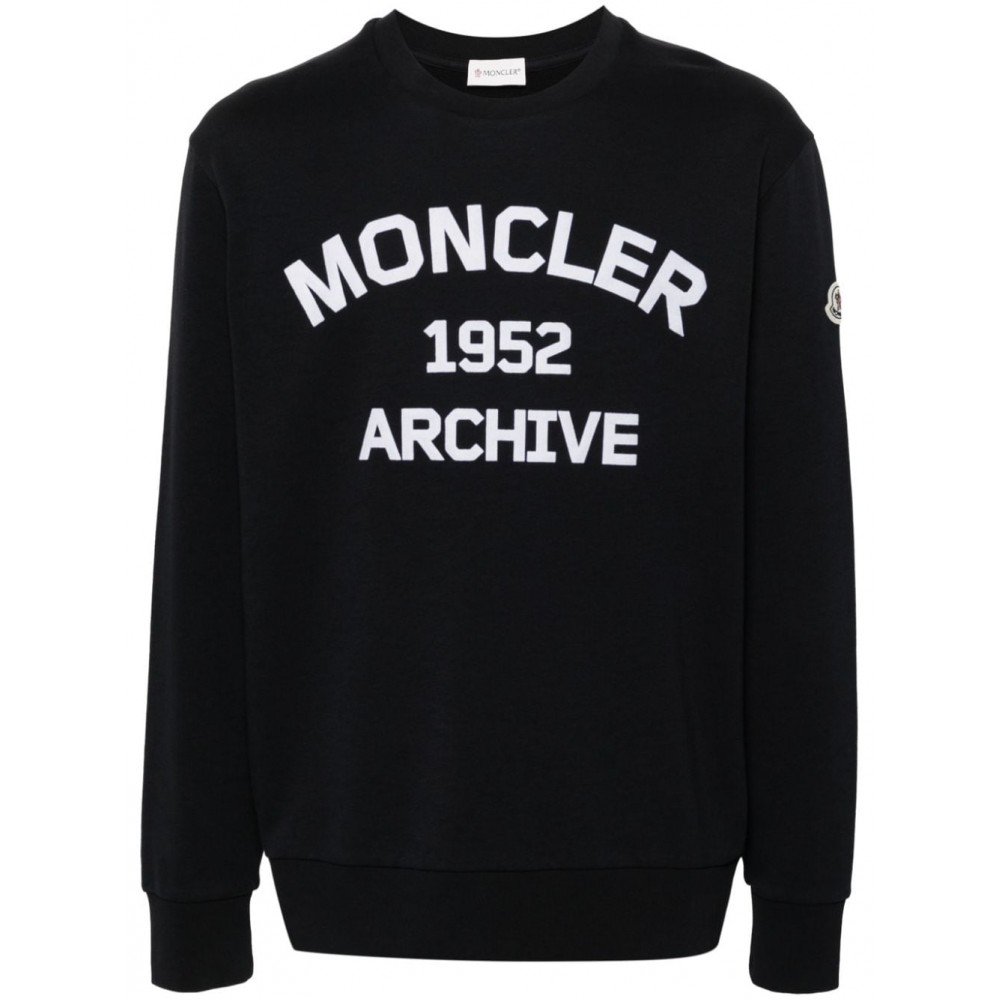 Moncler flocked-logo Sweatshirt Blue MCS28500