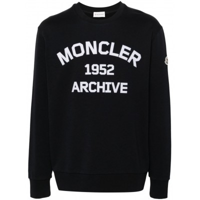 Moncler flocked-logo Sweatshirt Blue MCS28500