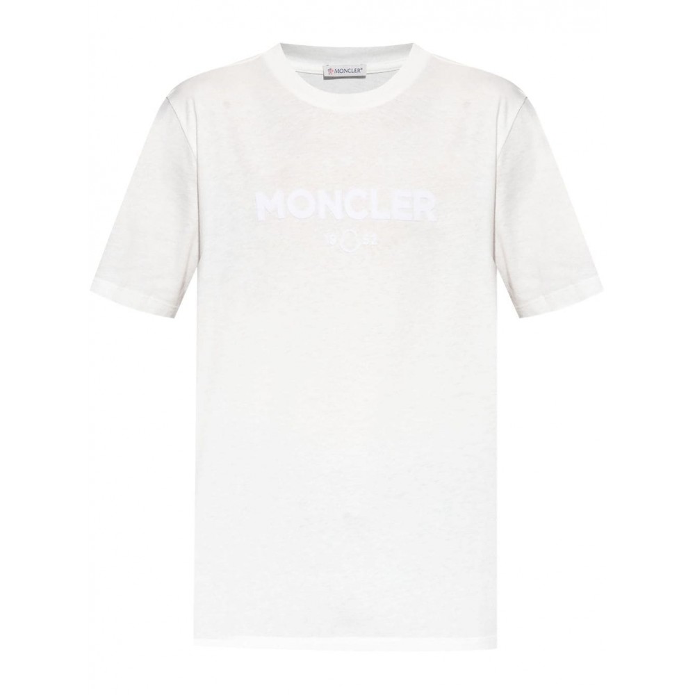 Moncler logo-print Cotton T-shirt White MCS29110