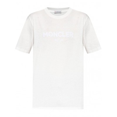 Moncler logo-print Cotton T-shirt White MCS29110