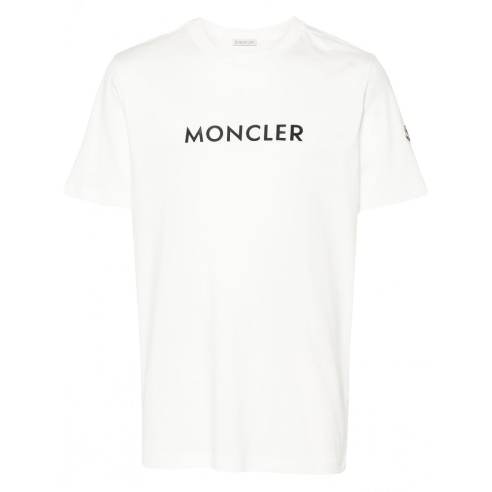 Moncler logo-print T-shirt White MCS29165