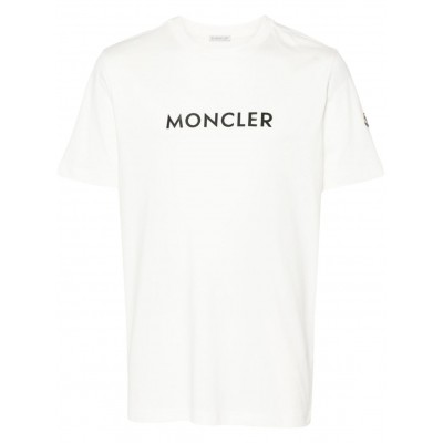 Moncler logo-print T-shirt White MCS29165