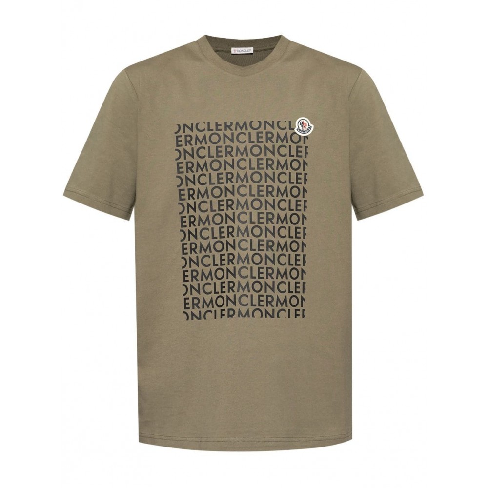 Moncler logo-print T-shirt Green MCS29160