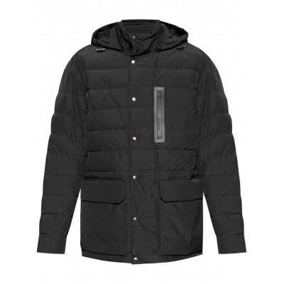 Moncler logo-applique Padded Coat Black MCS28819