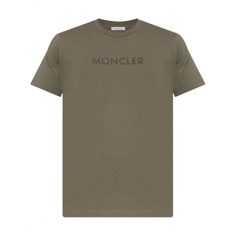 Moncler logo-applique T-shirt Green MCS28842