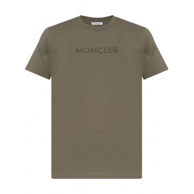 Moncler logo-applique T-shirt Green MCS28842