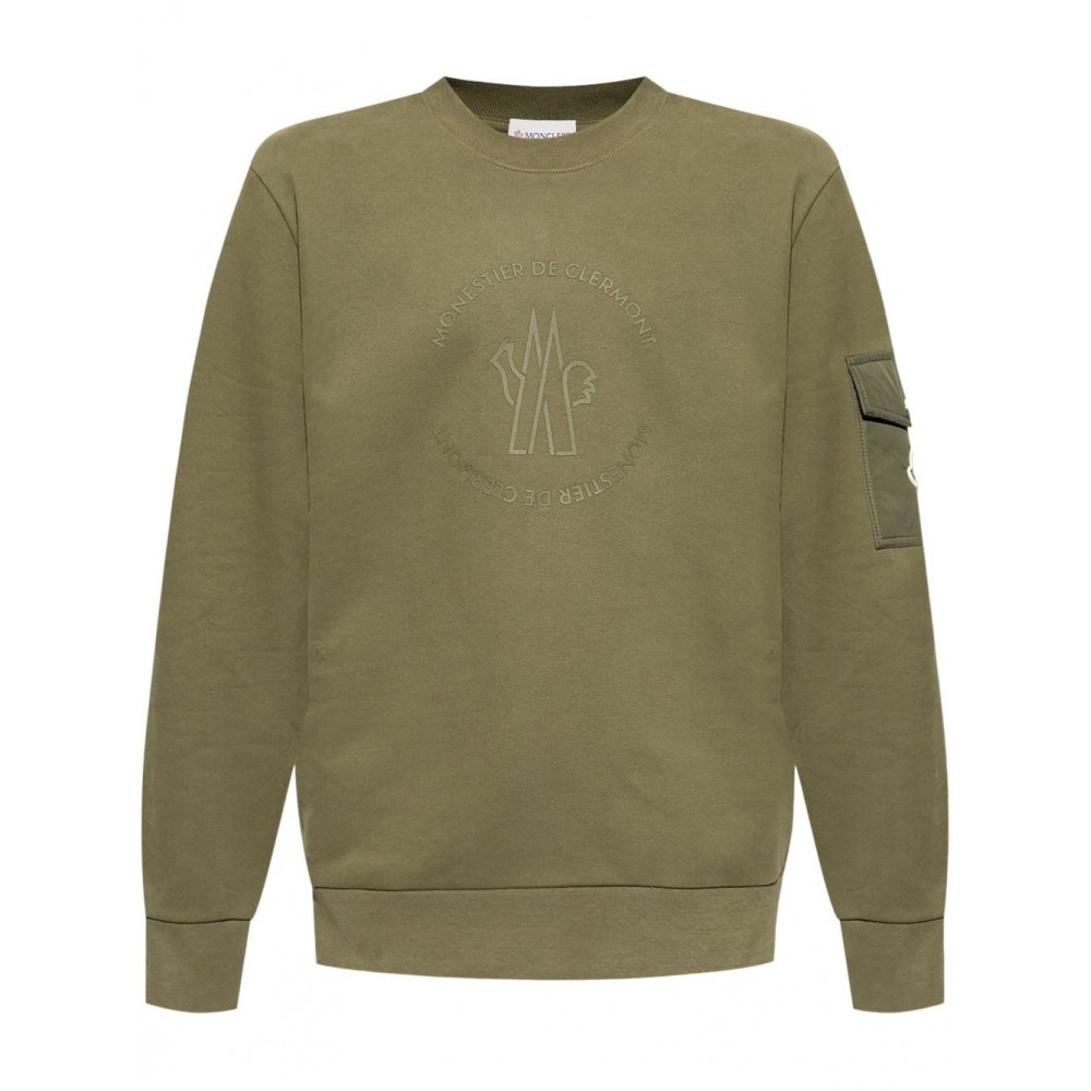 Moncler logo-print Sweatshirt Green MCS29152