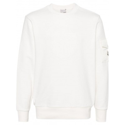 Moncler logo-applique Sweatshirt White UKMCS28839