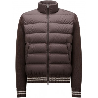 Moncler logo-applique Jacket Brown MCS28810