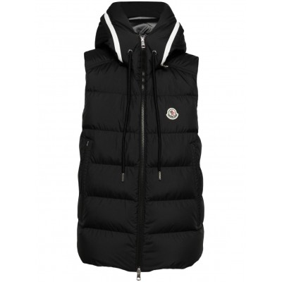 Moncler Logo Patch Vest Black MCS28773