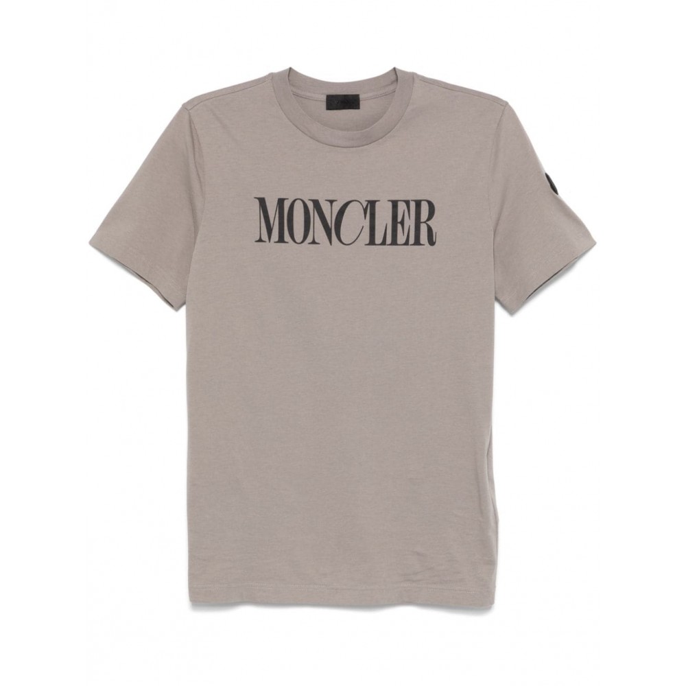 Moncler logo-print T-shirt Grey MCS29161