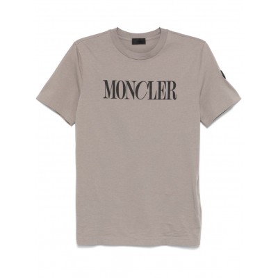 Moncler logo-print T-shirt Grey MCS29161