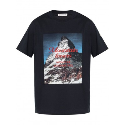 Moncler Mountain T-shirt Blue MCS29269