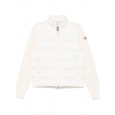 Moncler Padded zip-up Hooded Jacket White MCS29342