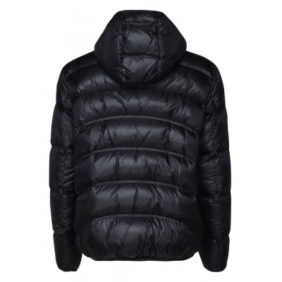 Moncler logo-patch Hooded Jacket Black MCS28964