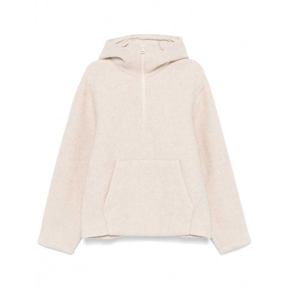 Moncler logo-patch Hoodie Neutrals MCS28978