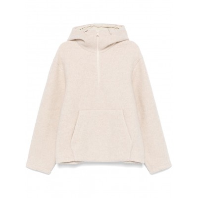 Moncler logo-patch Hoodie Neutrals MCS28978