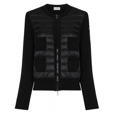 Moncler padded-panel Knitted Cardigan Black MCS29349