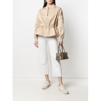 Moncler Baldah Peplum Jacket Neutrals MCS28154