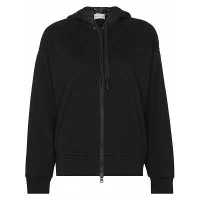 Moncler Born To Protect-print Hoodie Black MCS28231