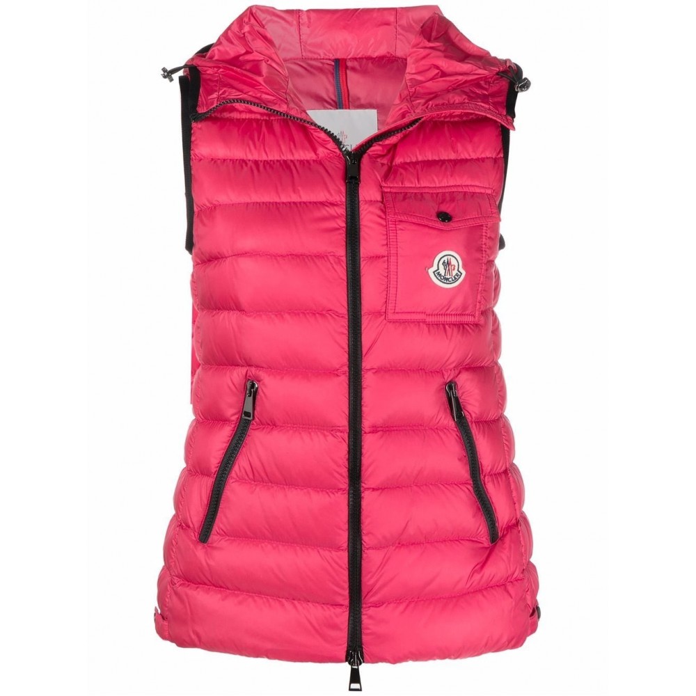 Moncler Glyco Padded Sleeveless Gilet Pink MCS28552