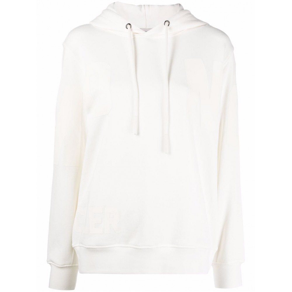 Moncler logo-print long-sleeved Hoodie Neutrals MCS29130