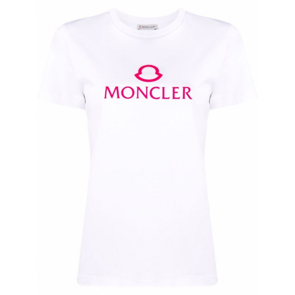 Moncler logo-print T-shirt White MCS29167