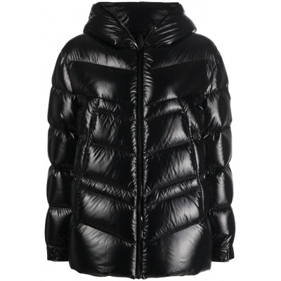 Moncler Hooded Padded Coat Black MCS28617