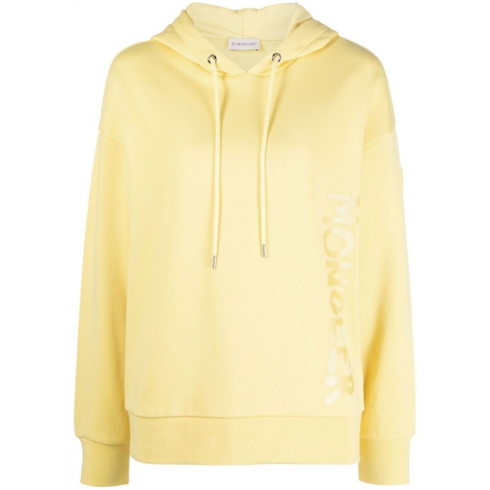 Moncler logo-print Hoodie Yellow MCS29125