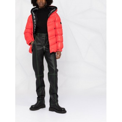 Moncler Hooded Padded Coat Red MCS28618