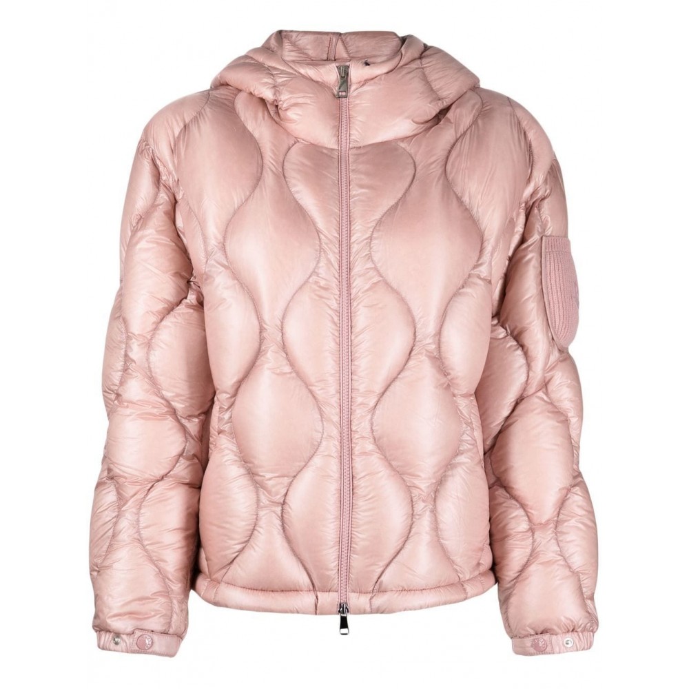 Moncler Anthon Short Padded Hooded Jacket Pink MCS28091