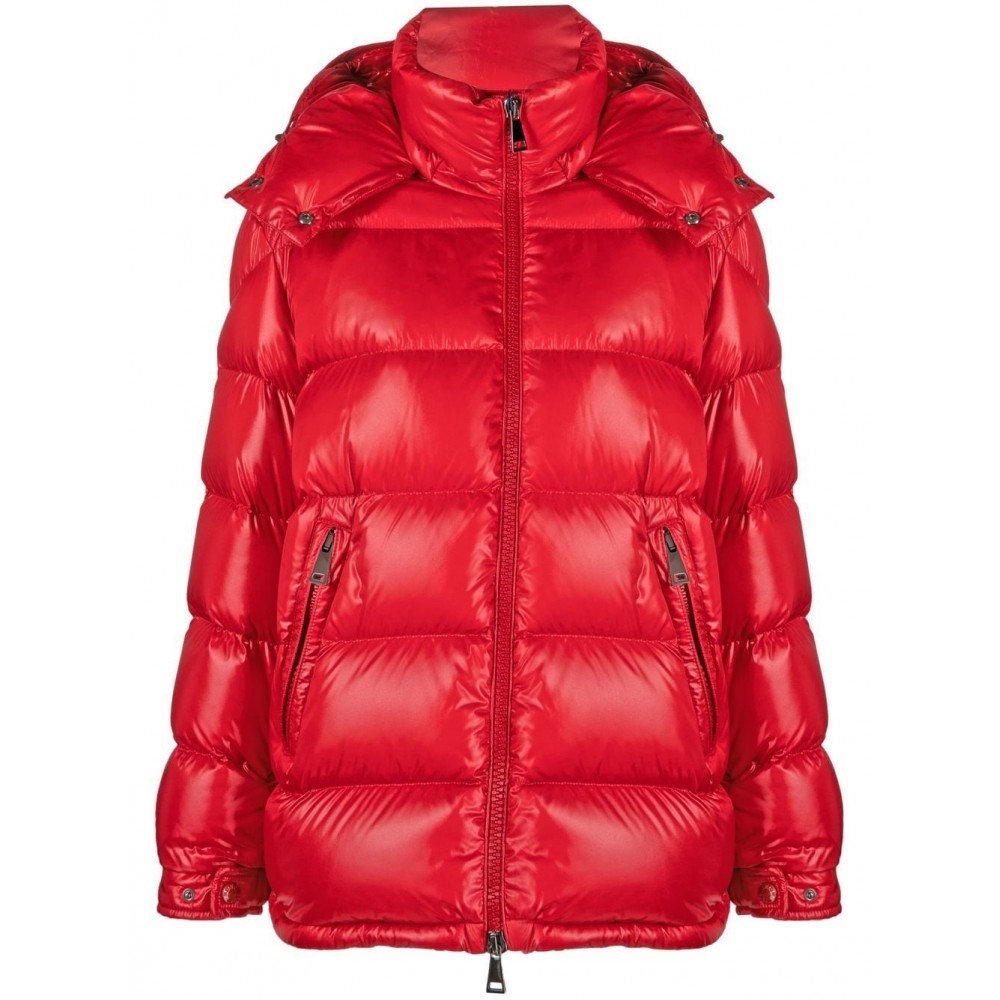 Moncler Maire Quilted Hooded Jacket Red MCS29199