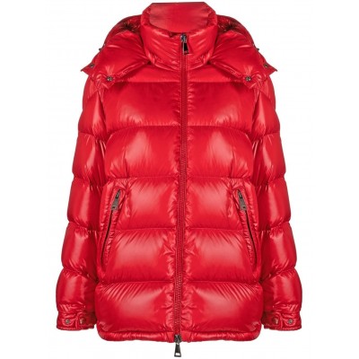 Moncler Maire Quilted Hooded Jacket Red MCS29199