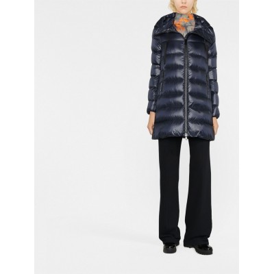 Moncler Suyen Hooded Quilted Jacket Blue MCS29547