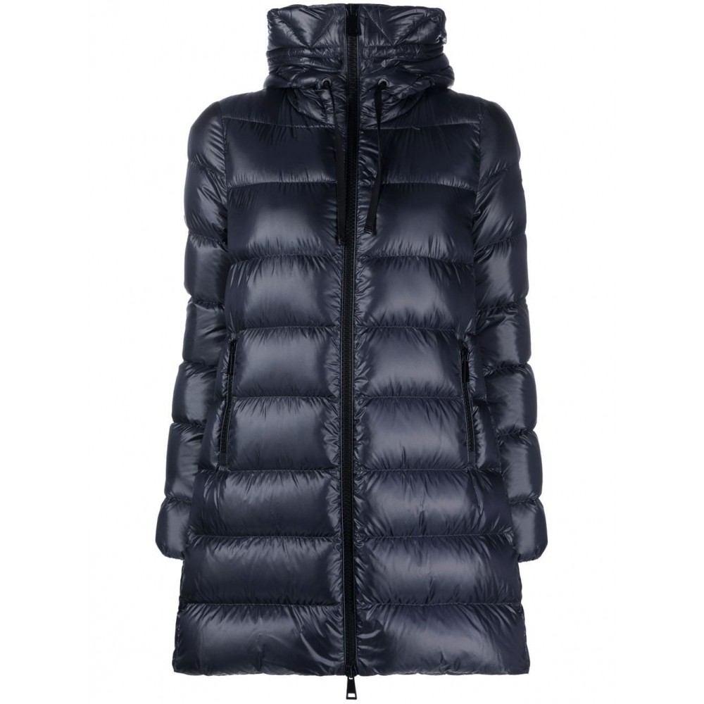 Moncler Suyen Hooded Quilted Jacket Blue MCS29547