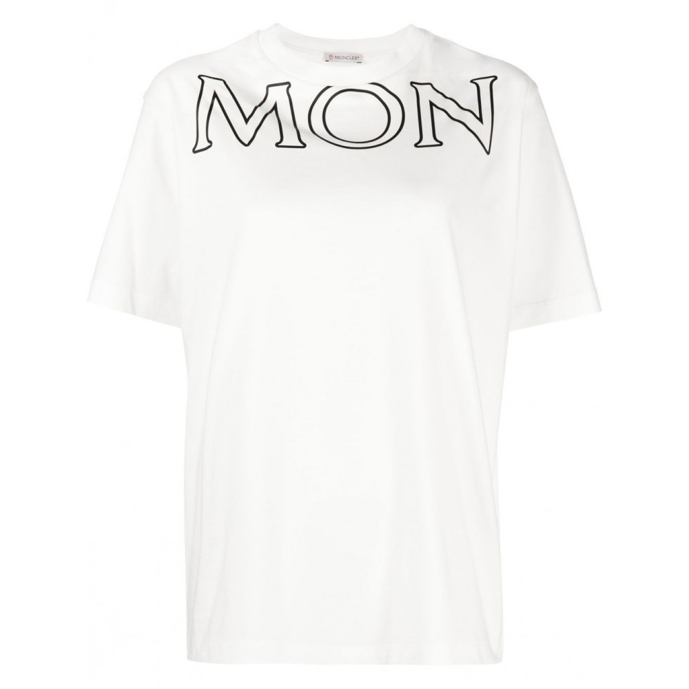 Moncler logo-print Oversize T-shirt White MCS29133